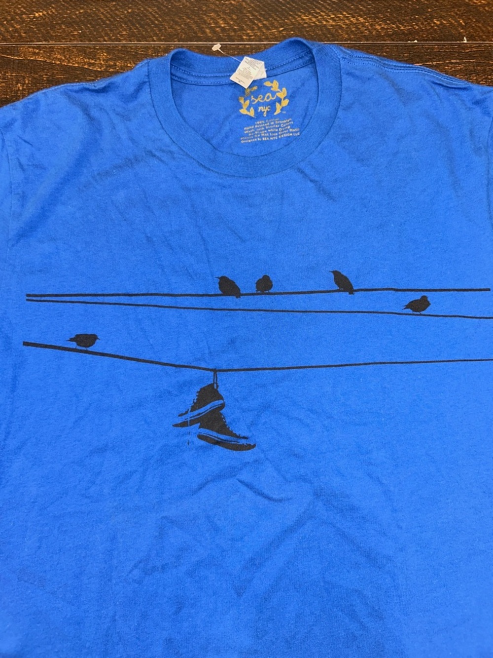 Vintage Rare NYC Birds on Wire Tee